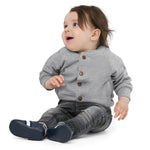 I Love Hussain (as) - Back Embroidery - Baby Organic Bomber Jacket