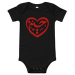 Ya Hussain (as) Beautiful Heart Shape - Baby Onesie