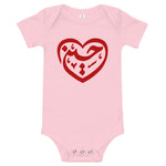 Ya Hussain (as) Beautiful Heart Shape - Baby Onesie