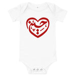 Ya Hussain (as) Beautiful Heart Shape - Baby Onesie