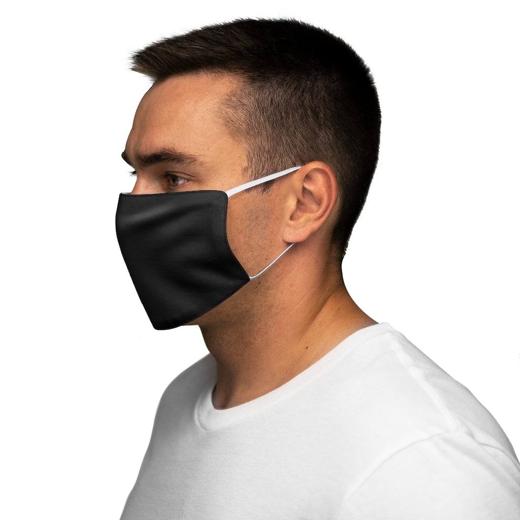 Ya Ali (as) Silver Calligraphy - Snug-Fit Polyester Face Mask