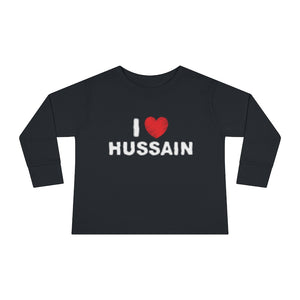 I Love Hussain (as) - Long Sleeve Shirt Toddler