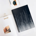 Dynamic Blue White Lines - Spiral Notebook Ruled Line