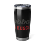 Labbaik Ya Hussain (as) Tumbler Mug Silver and Black 20oZ - Shia Islamic, Karbala, Ashura, Muharram, Azadari, Arbaeen