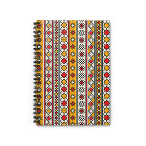 Hand drawn Ethnical African Seamless Pattern - Spiral Notebook Ruled Line