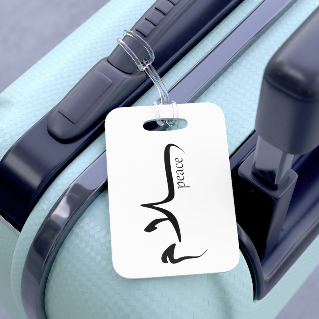 Salaam Peace Arabic Luggage Tag White