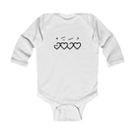 Muhammad (saw) Heart Shape - Infant Long Sleeve Bodysuit