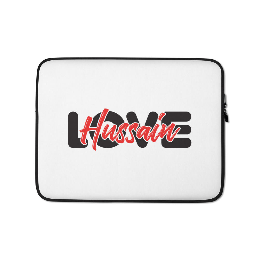 Love Hussain (as) - Laptop Sleeve White