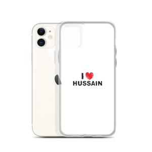 I Love Hussain (as) - iPhone Case White