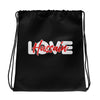 Love Hussain (as) - Drawstring Bag Black