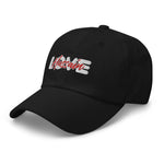 Love Hussain (as) White Red - Dad Cap Embroidered