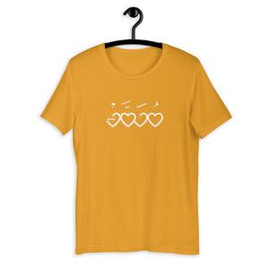 Muhammad (saw) Heart Shape - Short Sleeve T-Shirt WOMEN