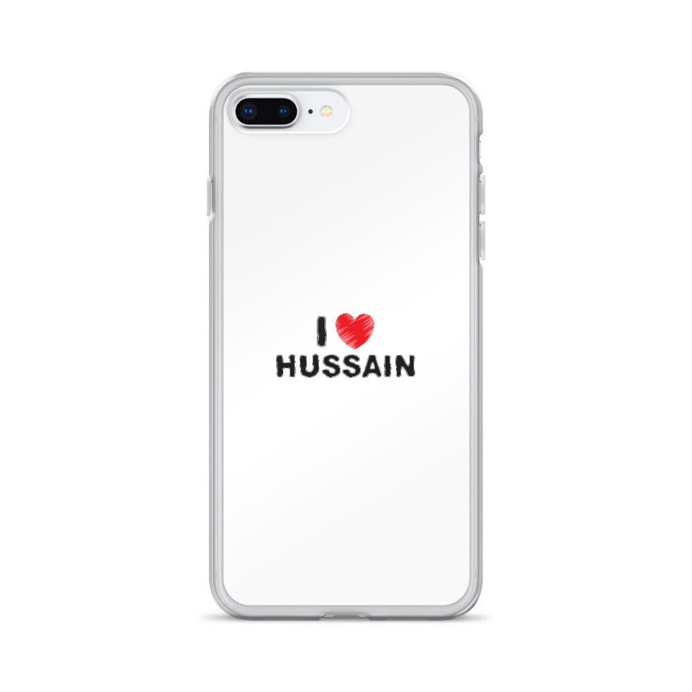 I Love Hussain (as) - iPhone Case White