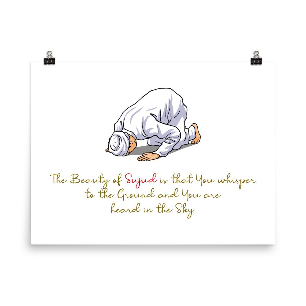 The Beauty Of Sujud - Poster - Hayder Maula