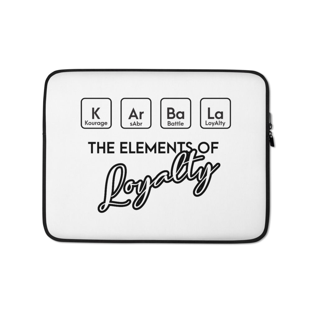 Karbala The Elements Of Loyalty - Laptop Sleeve White