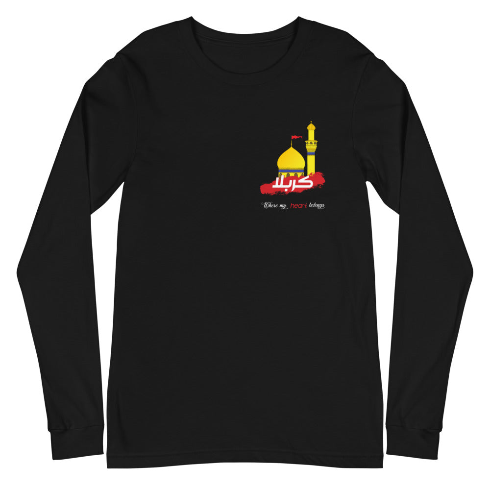 Karbala, Where My Heart Belongs - Long Sleeve Shirt MEN