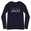 Muhammad (saw) Heart Shape - Long Sleeve Shirt WOMEN