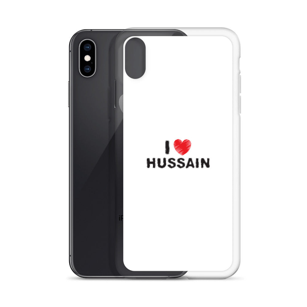 I Love Hussain (as) - iPhone Case White