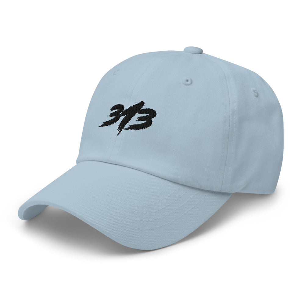 313 Black - Dad Hat Embroidered