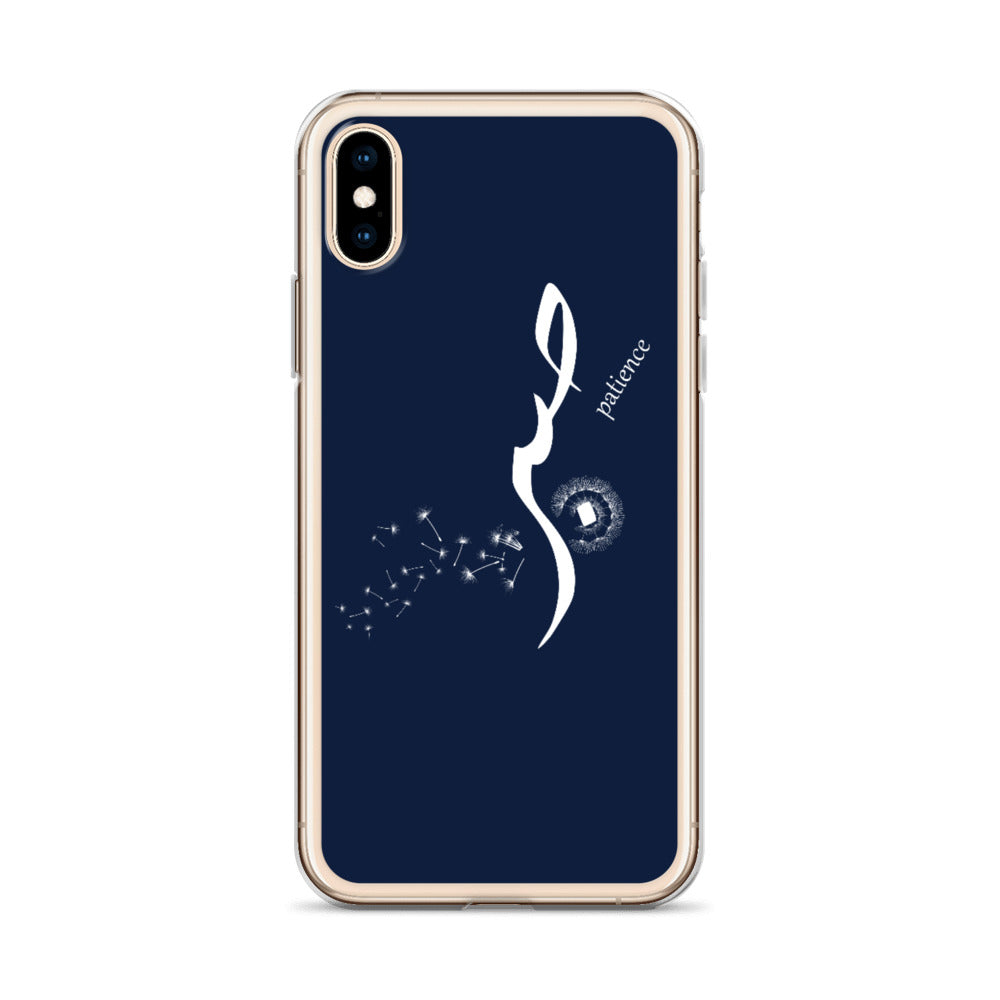 Sabr Patience - iPhone Case Navy Blue