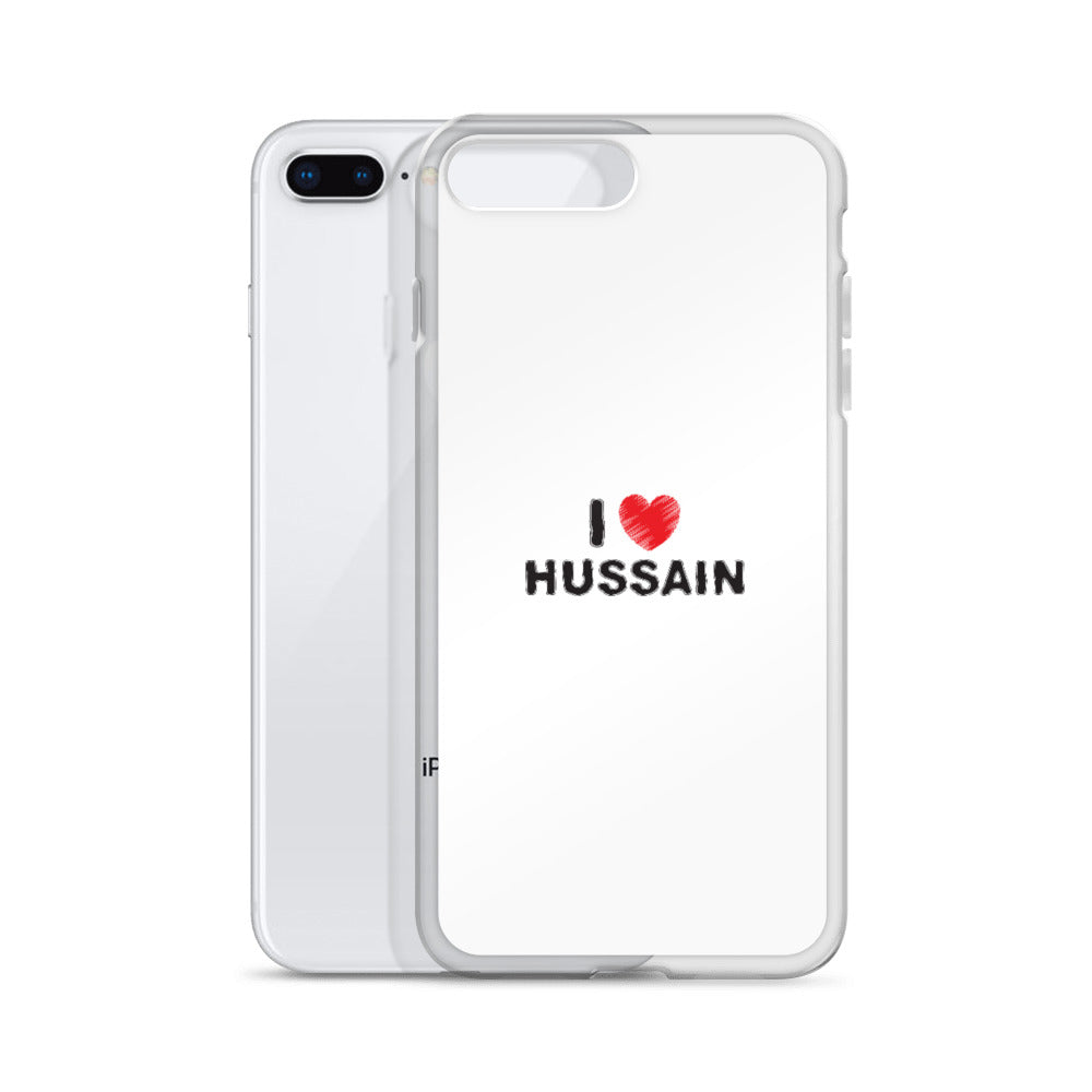 I Love Hussain (as) - iPhone Case White