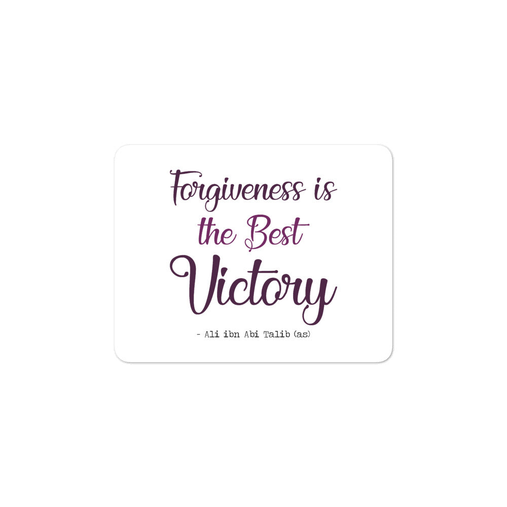 Forgiveness Is The Best Victory - Bubble-Free Vinyl Stickers