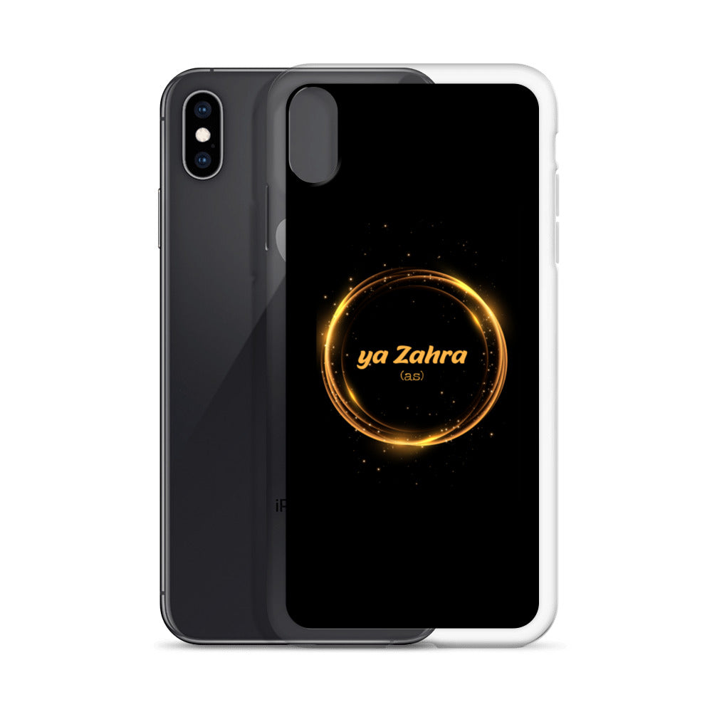 Ya Zahra (as) - iPhone Case Black Gold Circle