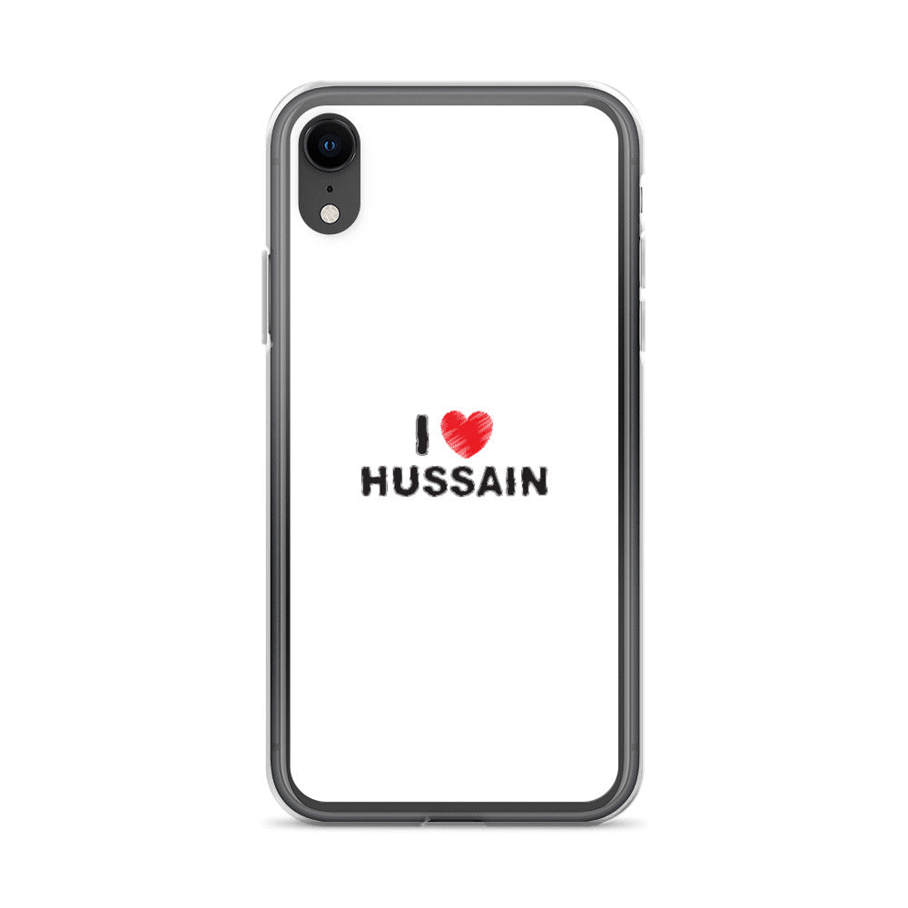 I Love Hussain (as) - iPhone Case White
