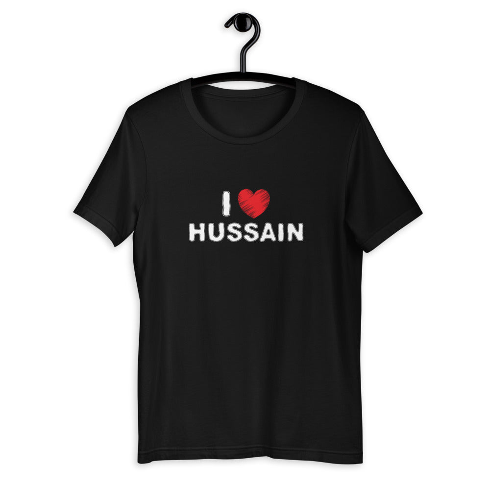 I Love Hussain (as) - Short Sleeve T-Shirt WOMEN