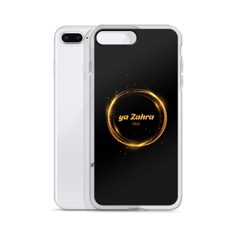 Ya Zahra (as) - iPhone Case Black Gold Circle