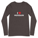 I Love Hussain (as) White - Long Sleeve T-Shirt WOMEN