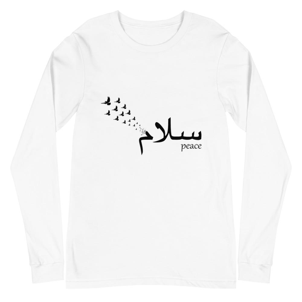 Salam Peace Black - Long Sleeve T-Shirt MEN - Hayder Maula