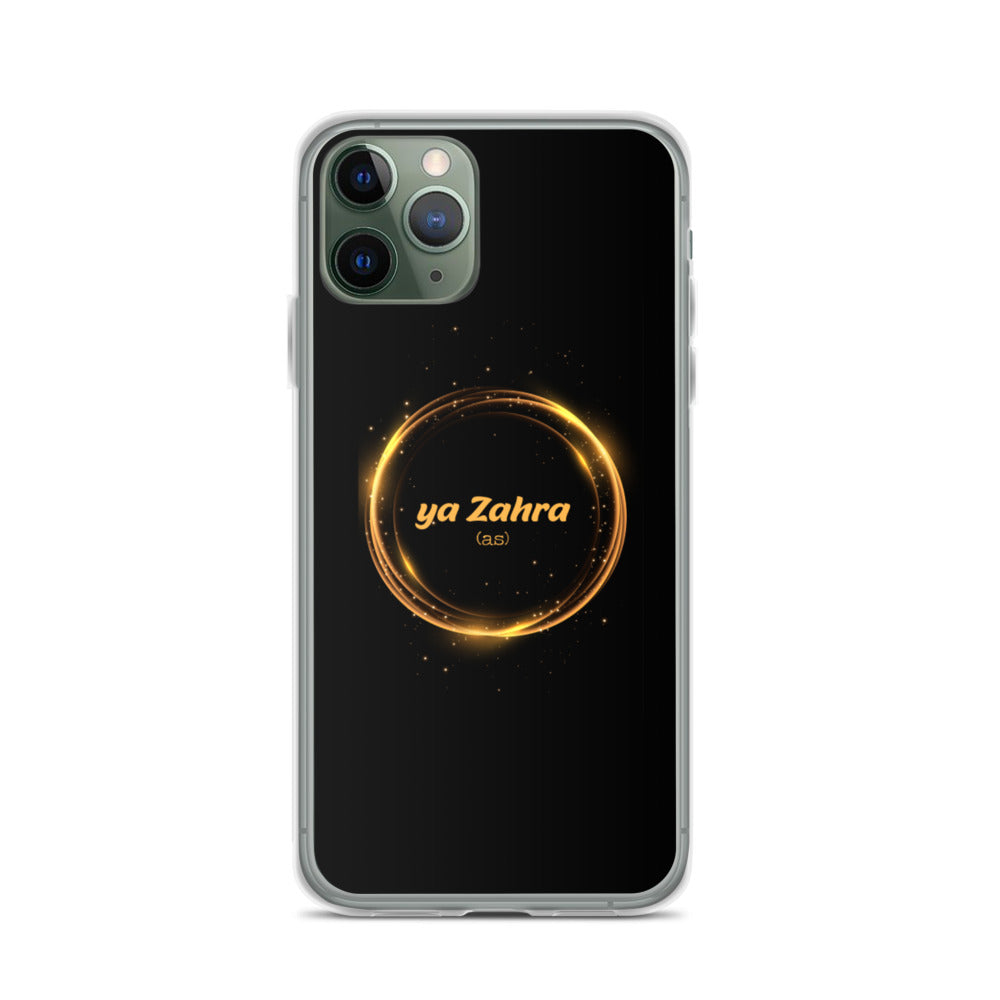 Ya Zahra (as) - iPhone Case Black Gold Circle