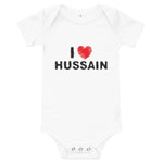 I Love Hussain (as) - Baby Onesie