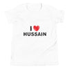 I Love Hussain (as) - Short Sleeve Premium T-Shirt - Youth - Hayder Maula