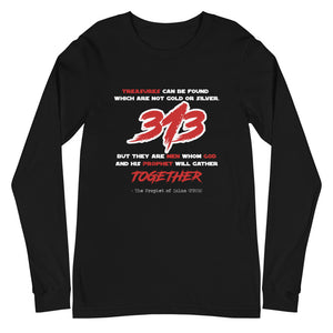 313 With Prophet (saw) Saying - Long Sleeve T-Shirt MEN