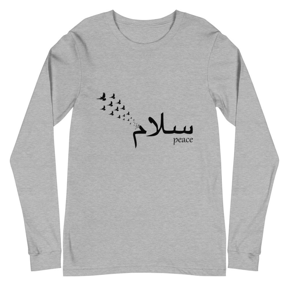 Salam Peace Black - Long Sleeve T-Shirt WOMEN - Hayder Maula