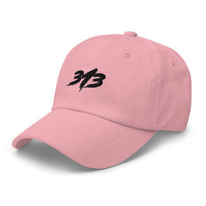 313 Black - Dad Hat Embroidered