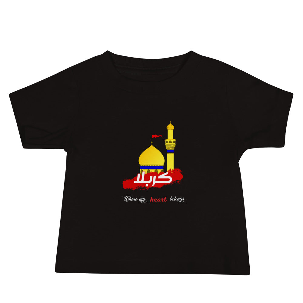 Karbala Where My Heart Belongs - Short Sleeve Premium Baby T-Shirt