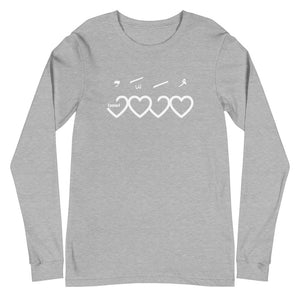 Muhammad (saw) Heart Shape - Long Sleeve Shirt MEN