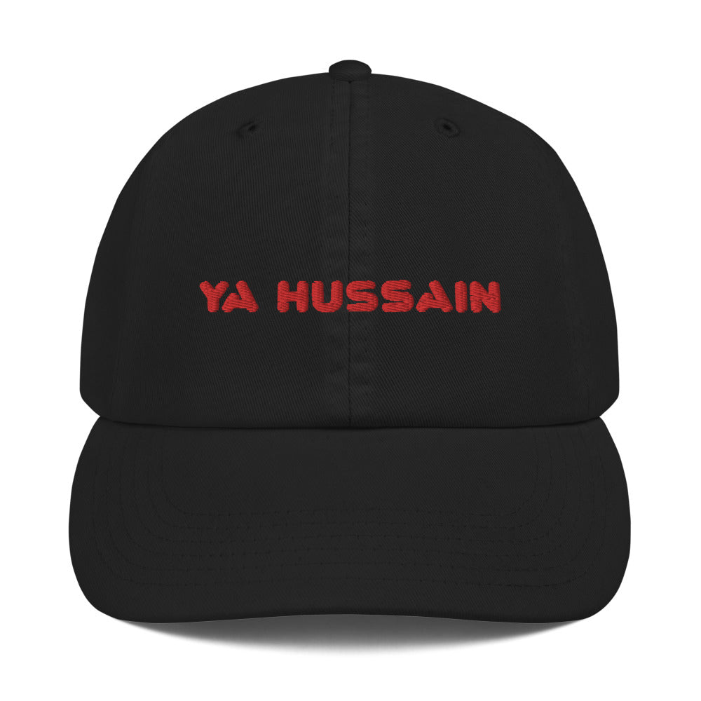 Ya Hussain (as)  Red - 3D Embroidered Champion Dad Hat