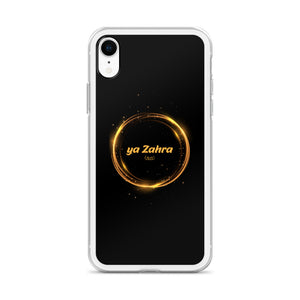 Ya Zahra (as) - iPhone Case Black Gold Circle