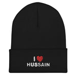 I Love Hussain (as) - Embroidered Cuffed Beanie