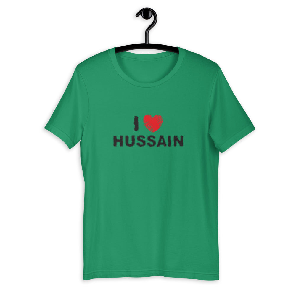 I Love Hussain (as) - Short Sleeve T-Shirt WOMEN