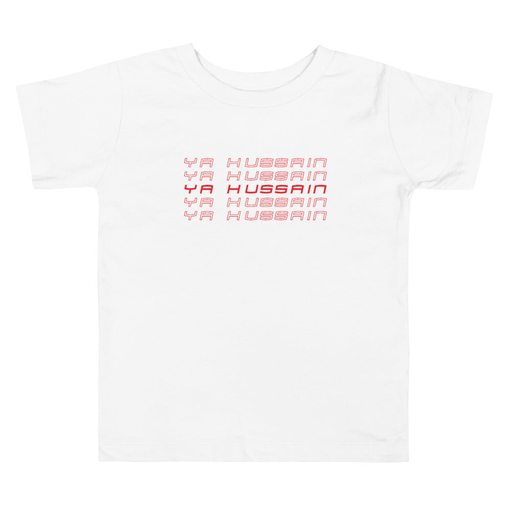 Ya Hussain (as) Retro Style Red - Short Sleeve  Premium T-Shirt - Toddler