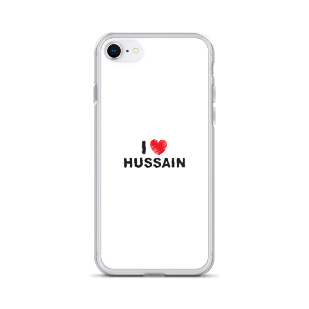 I Love Hussain (as) - iPhone Case White