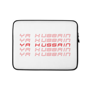 Ya Hussain (as) Retro Style - Laptop Sleeve White