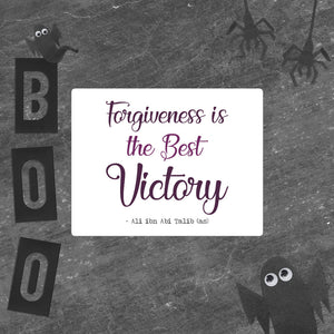 Forgiveness Is The Best Victory - Bubble-Free Vinyl Stickers