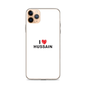 I Love Hussain (as) - iPhone Case White