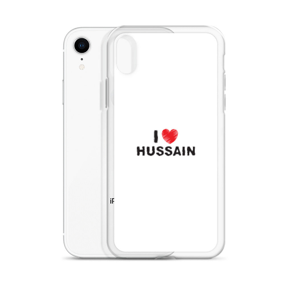 I Love Hussain (as) - iPhone Case White